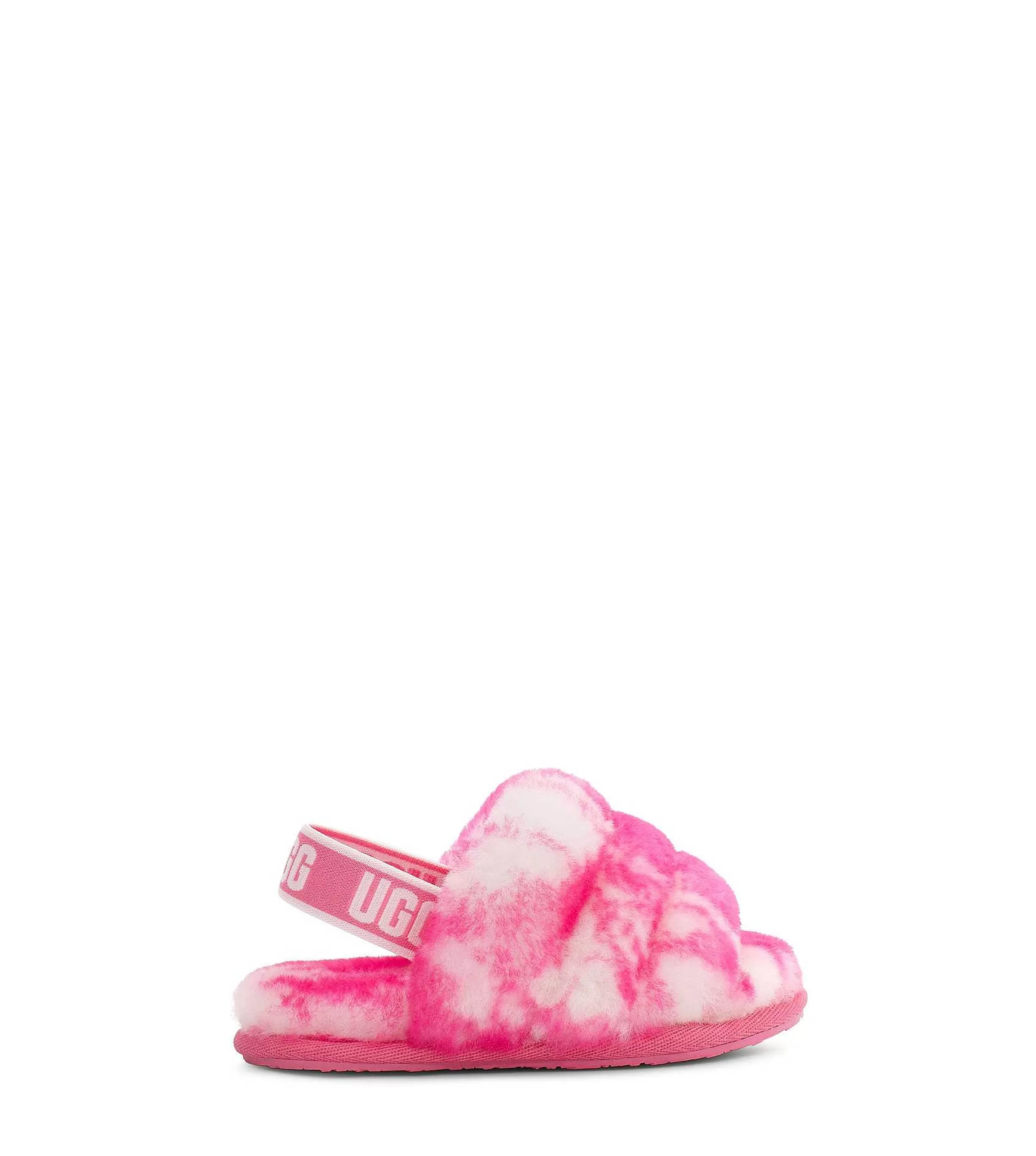 Kapcie | Dziecięce UGG Fluff Yeah Slide Marble Różowa róża / róż muszlowy