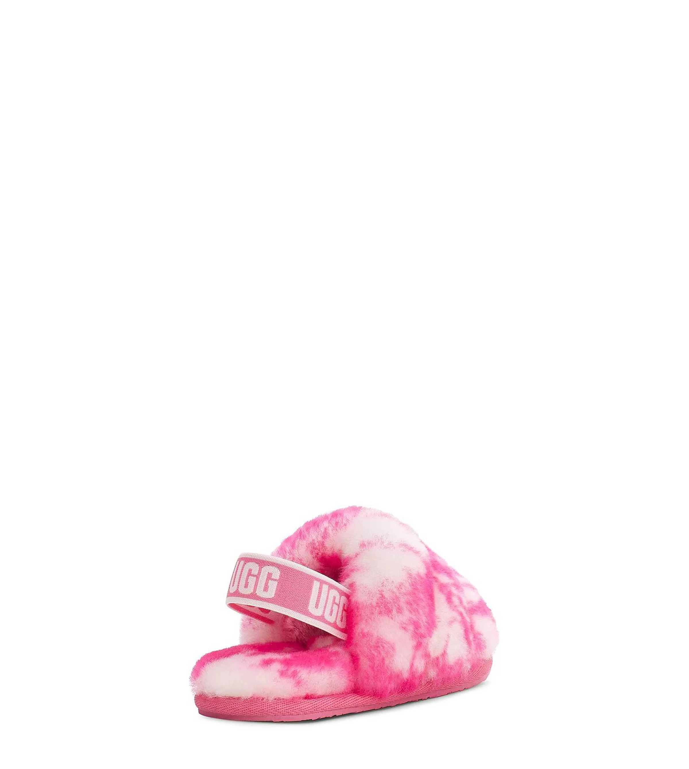 Kapcie | Dziecięce UGG Fluff Yeah Slide Marble Różowa róża / róż muszlowy